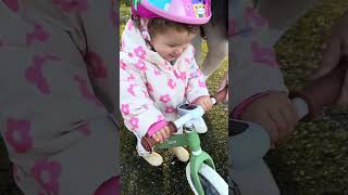 Just look how happy she is on her first bike ride 🥹 [upl. by Carli529]