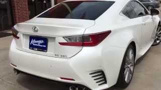 2015 Lexus RC 350 Street Demon Performance exhaust by Kinneys [upl. by Lucita]