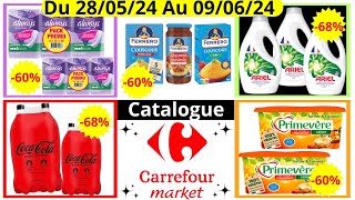 Catalogue Carrefour Market Les Bons Plans Du 280524 Au 090624 [upl. by Aneetsirk]