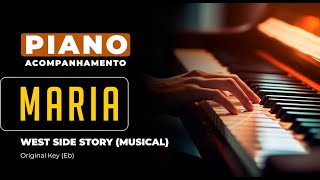 Maria West Side Story  Piano Playback for Cover  Karaoke [upl. by Ekrub]