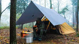 Solo Camping in Heavy Rain Storms Video Compilation [upl. by Slocum]