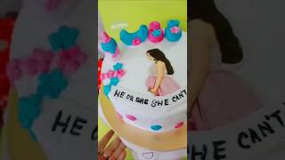 Baby shower theme cake made by meshortsads viralshortvideo reelscakedecorating [upl. by Brunhilda]