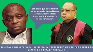 Abílio Kamalata Numa ouvido pela PGR o general foi constituído arguido [upl. by Ttenyl118]