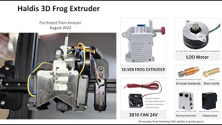 Haldis 3D Frog Extruder [upl. by Shepard]