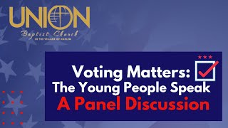 Voting Matters Young Voters Panel Discussion [upl. by Daven]