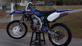 2010 YZ450f REVIEW amp START UP [upl. by Hacissej797]