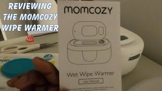 Reviewing the MOMCOZY WET WIPE WARMER ♨️momcozy babycare newdad [upl. by Enilekaj632]