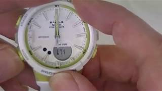 How to set the time on a Casio BabyG BGS100 watch [upl. by Nochur370]