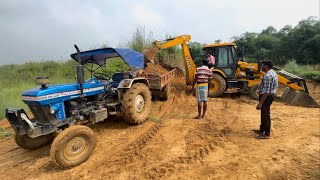 New Jcb 3dx Backhoe Loader Machine Loading Mud In Powertrack 434 Ds Plus Tractor  Jcb Tractor  Jcb [upl. by Politi171]