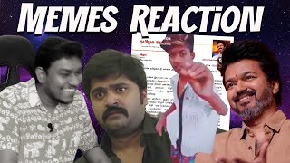 Tamizhaga Vetri Kazhagam  Memes Reaction🤣🤣  Thalapathy Vijay Political Entry  Tamil TVK [upl. by Bessy131]