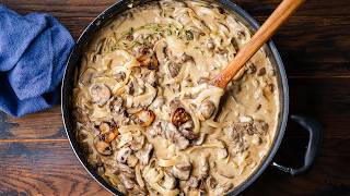 Beef Stroganoff  The Most Comforting Cold Weather Dish [upl. by Toffic]