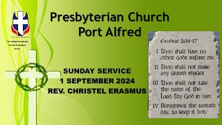 Uniting Presbyterian Church Port Alfred Sunday Service Rev Christel Erasmus 1 September 2024 [upl. by Rugen856]