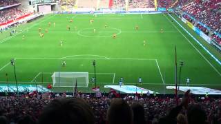 Eine Abwehr aus GranitFanlied 1FC Kaiserslautern  Eintracht Braunschweig 21 24082014 [upl. by Radcliffe]