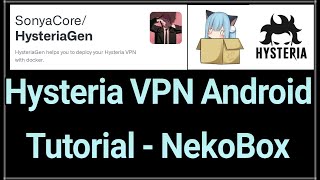 Hysteria VPN Android with SNI Full Setup  How to connect Hysteria VPN server through SNI on android [upl. by Notlil869]