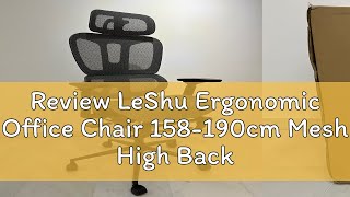 Review LeShu Ergonomic Office Chair 158190cm Mesh High Back Computer Study Chair [upl. by Ayiram]