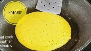 HOTCAKE  PANCAKE RECIPE  How to make Pinoy Hotcake [upl. by Destinee]