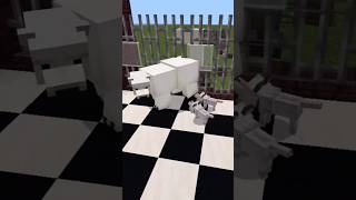 Minecraft Polar bear vs 2 puppies [upl. by Harpole494]