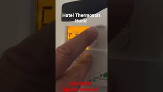 Hotel Thermostat Trick  How to Override Temperature Settings [upl. by Ladew10]