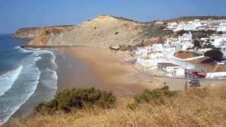 Praia do Burgau Beach Vila do Bispo Algarve HD [upl. by Anthony]