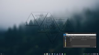 Best Dark Windows 10 Theme 2019  Rainmeter [upl. by Obel]