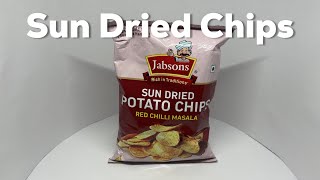 Jabsons Sun Dried Potato Chips Red Chilli Masala [upl. by Akimot275]