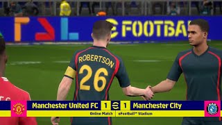 Manchester City vs Manchester United  Konami E Football [upl. by Magda399]