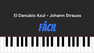 CÓMO TOCAR El Danubio Azul  TUTORIAL FÁCIL de PIANO [upl. by Alamak]