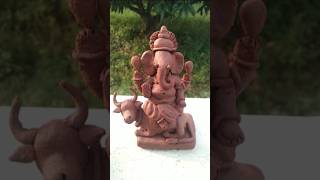 beautiful 😍❤️ easy Ganesh ji making with clay 💖😘🌺🙏✨ [upl. by Sew]