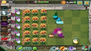 Plants vs Zombies 2 Modern Day  Day 38 Walkthrough [upl. by Renraw121]