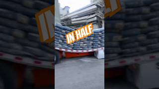 They loaded too much trucking lkw camion hgv bigrig job work overloaded [upl. by Torey]