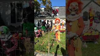 Tilson street clown house fun house halloween spookydecor trickortreat fyp clown circus [upl. by Llenram186]