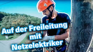 Auf der Freileitung mit Netzelektriker Stephan Deuber VLOG 4  ewzenergie [upl. by Yahs650]