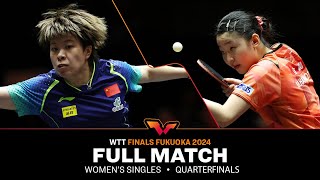 FULL MATCH  Wang Yidi vs Miwa Harimoto  WS QF  WTTFukuoka 2024 [upl. by Negam]