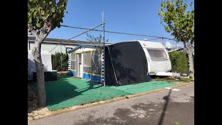 Touring Caravan amp Awning For Sale On Camping Benisol Campsite In Benidorm  £14000 [upl. by Smitty]