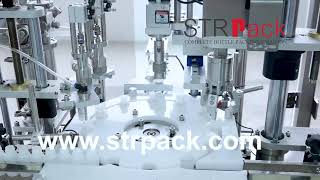 Vials Eyedrop Bottle Automatic Monoblock 2 Nozzles Filling Capping Machine [upl. by Sane]