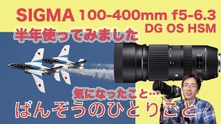 SIGMA 100400mm f563 DG OS HSM半年使ってみました・ぱんぞうのひとりごと [upl. by Notsyrb]