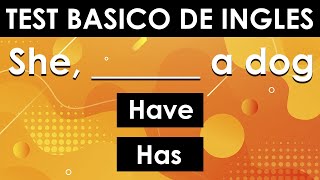 TEST BÁSICO DE INGLÉS 📚 PON A PRUEBA TU INGLÉS 📌 [upl. by Atolrac]