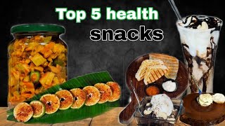 Top 5 Healthy Snacks 🤪 [upl. by Melone725]