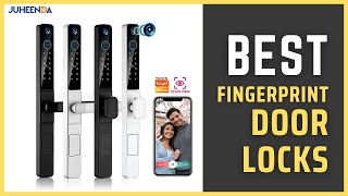 Best Fingerprint Door Lock  JUHEENDA Waterproof Camera Outdoor Fingerprint Door Lock on Aliexpress [upl. by Ardnwahsal]