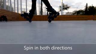 How to Spin  Inline Skating for Beginners [upl. by Aisatnaf804]