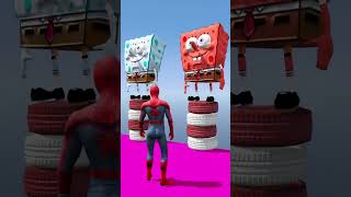 GTA 5 Epic Water Ragdolls  SpiderMan Jumps  Fails ep47 shorts [upl. by Mahseh]