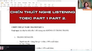 MAX ĐIỂM NGHE LISTENING TOEIC PART 1 PART 2  MS THẮM TOEIC [upl. by Leiuqeze68]