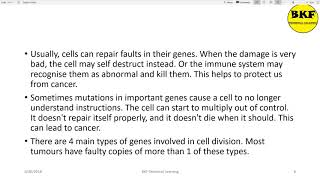 Oncology Chapter8 Genes DNA and Cancer [upl. by Covell996]