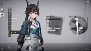 Arknights Endfield Chen Qianyu Operator File amp Audio Log EN [upl. by Danna202]