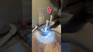 Good example of AC condensate drain line vent pipe New Construction Home Inspection [upl. by Marek]