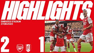 HIGHLIGHTS  Arsenal vs Fulham 21  Odegaard and Gabriel make it four wins from four [upl. by Anyek809]