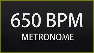 650 BPM  METRONOME [upl. by Eanrahc]