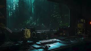 Forsaken Outpost 🌑 PostApocalyptic Research Facility 🌲  Dark Ambient 🌧️  Forest Rain [upl. by John967]