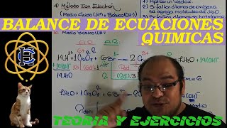 BALANCE DE ECUACIONES QUIMICAS METODO TANTEO ALGEBRAICO REDOX Y ION ELECTRON TEORIA Y PRACTICA [upl. by Hare]