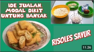 RESEP RISOLES SAYUR UNTUK JUALAN [upl. by Venita850]